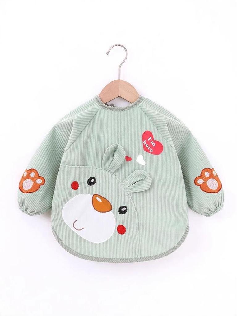 Baby-Lätzchen: Herbst/Winter Langarm Schürze für Jungen & Mädchen - Fleckenabweisender Kindergarten Overall