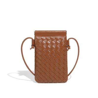 Fashionable Mini Mobile Phone Bag, Hand-woven Bag, Simple, Trendy, Versatile, Retro, Small, Single-shoulder Crossbody Women's Bag
