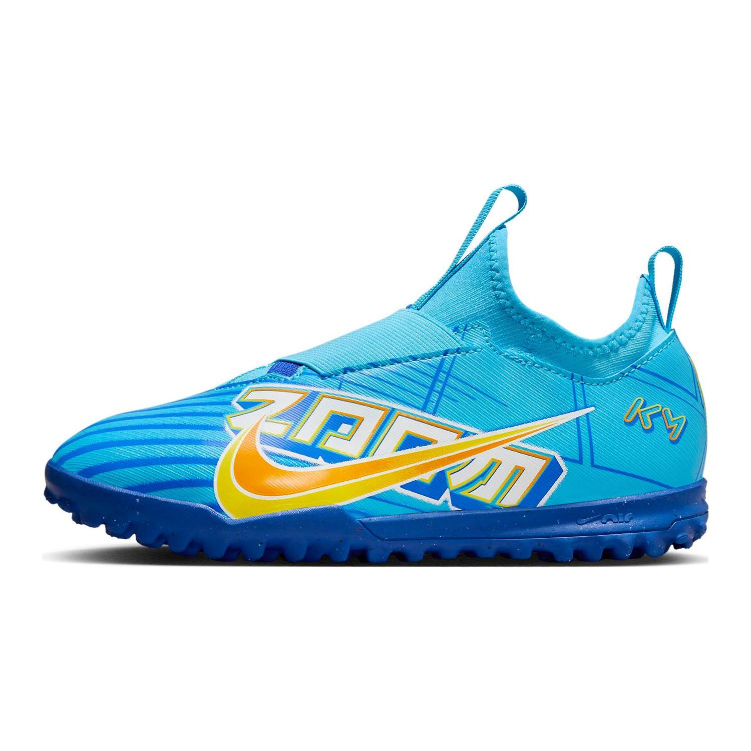 

Nike Zoom Vapor 15 Academy Artificial Turf Cushioning Low top Soccer Shoes Blue Kids DV0737-400 38.5