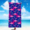 Mode Kunst modern Flamingo Tropisch Handtuch Weiche Strandhandtücher Schnelltrocknend Poolhandtuch für Reise Fitnessstudio Baden Spa Camping Sport Geschenk