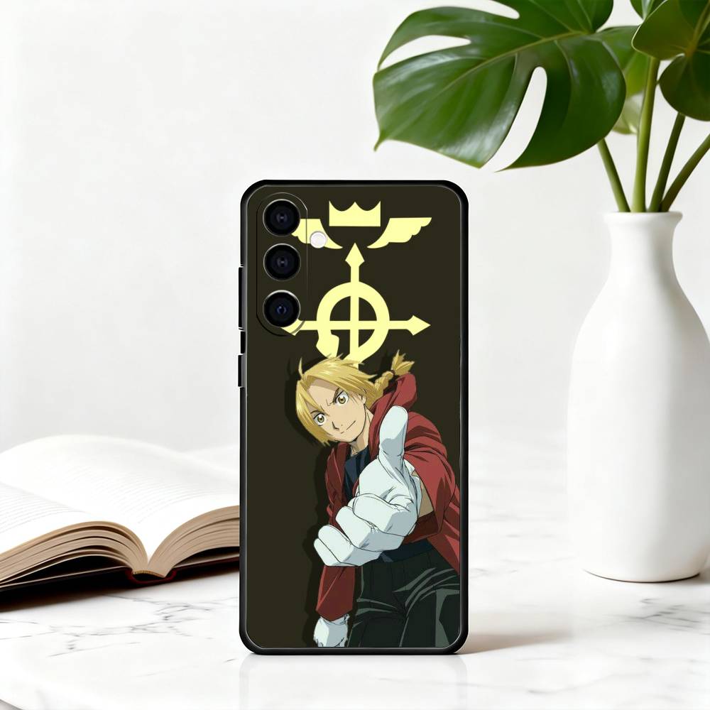 A-Alchemist F-Fullmetal E-Edward E-Elric-EE Phone Case For Samsung Galaxy A73,A72,A71,A70,A53,A52,A51,Others Soft Black Cover