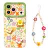 Flower Mobile Phone Case Is Suitable for Iphone17pm Apple 16pro Silicone 15 Three-dimensional 14/13 Lanyard 12 Soft 11 Sets