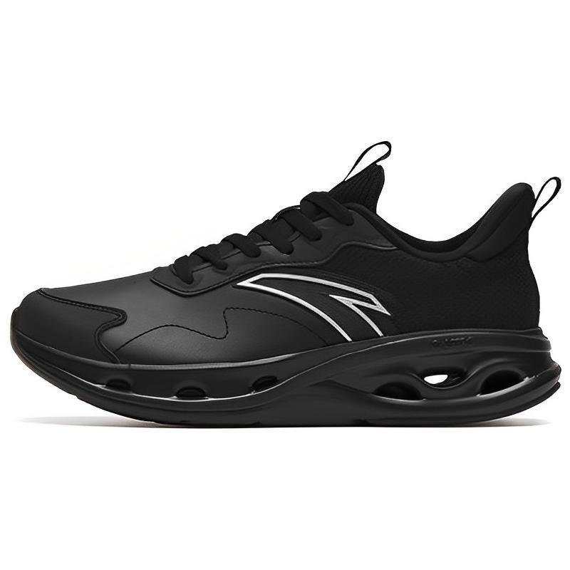 Anta Breathable Lightweight Rebound Low Top Running Shoes Men's Bright Black 112315575-7