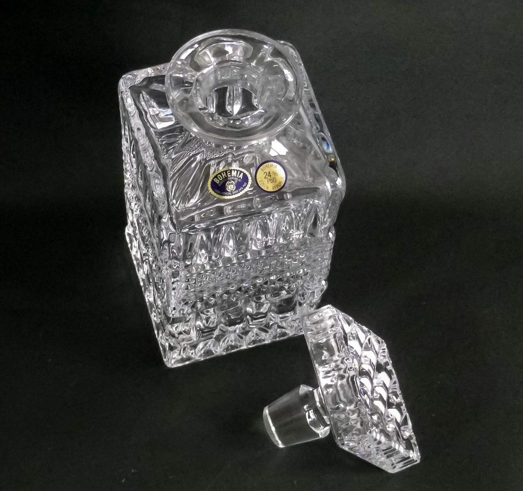 Bohemian Glass Crystal Decanter "Brittany