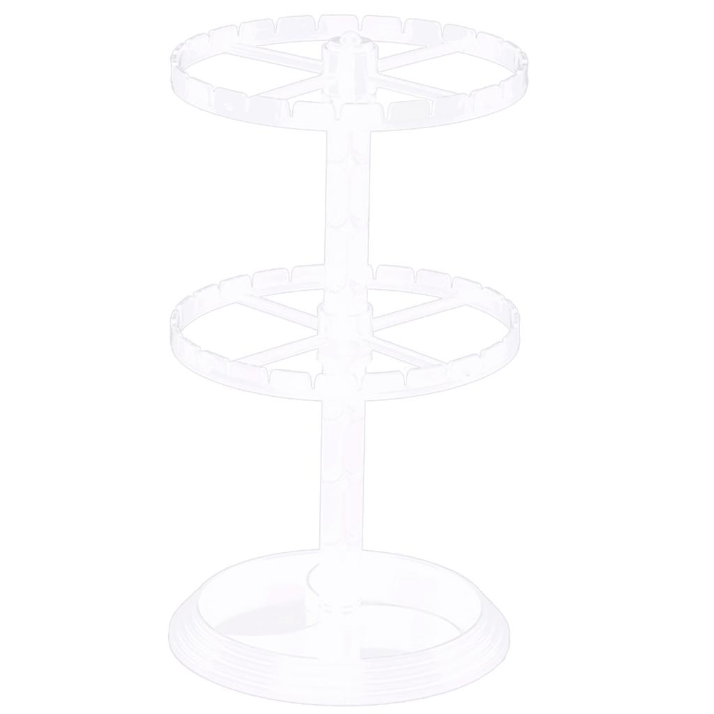 Three Layers Rotating Necklaces Stand Versatile Display Shelf for Earrings Practical Jewelry Presentation Racks