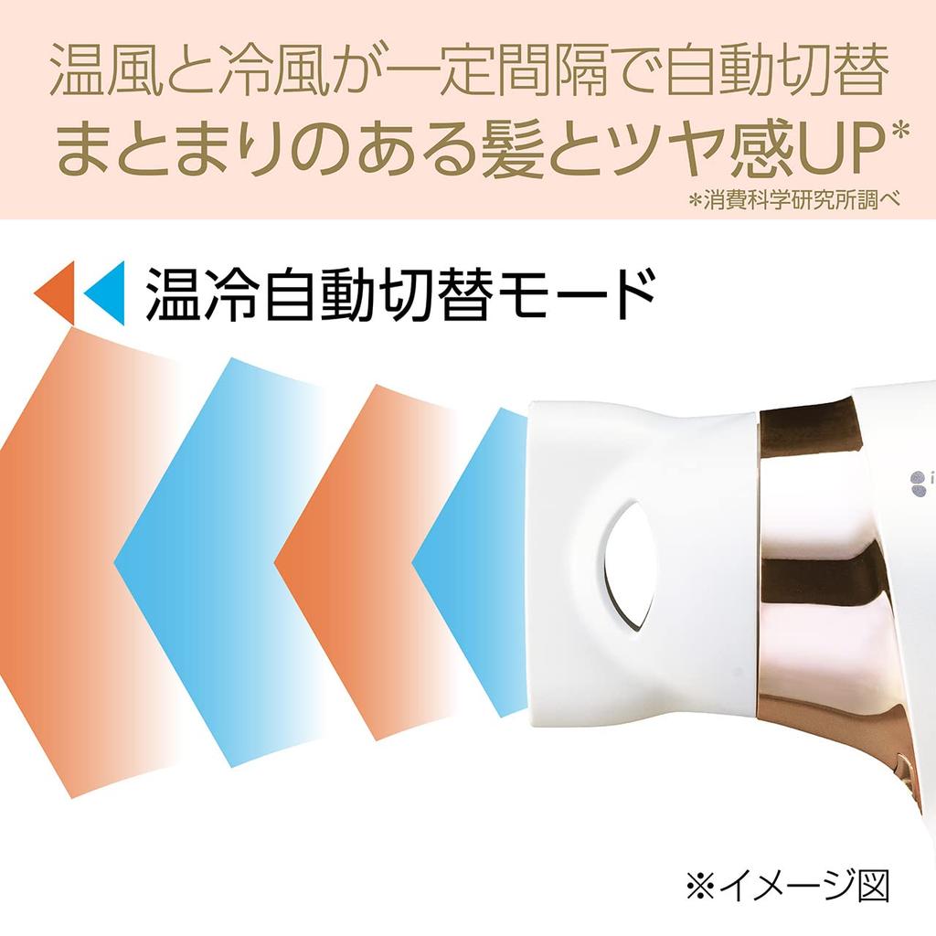 Suszarka do włosów Koizumi Ion Balance Salon Sense 300 Automatyczne przełączanie Duża objętość powietrza Szybkie suszenie 6 poziomów regulacji objętości powietrza 5 poziomów temperatury
