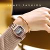Women Fashion Alarm Clock Waterproof Diamond Electronic Watch