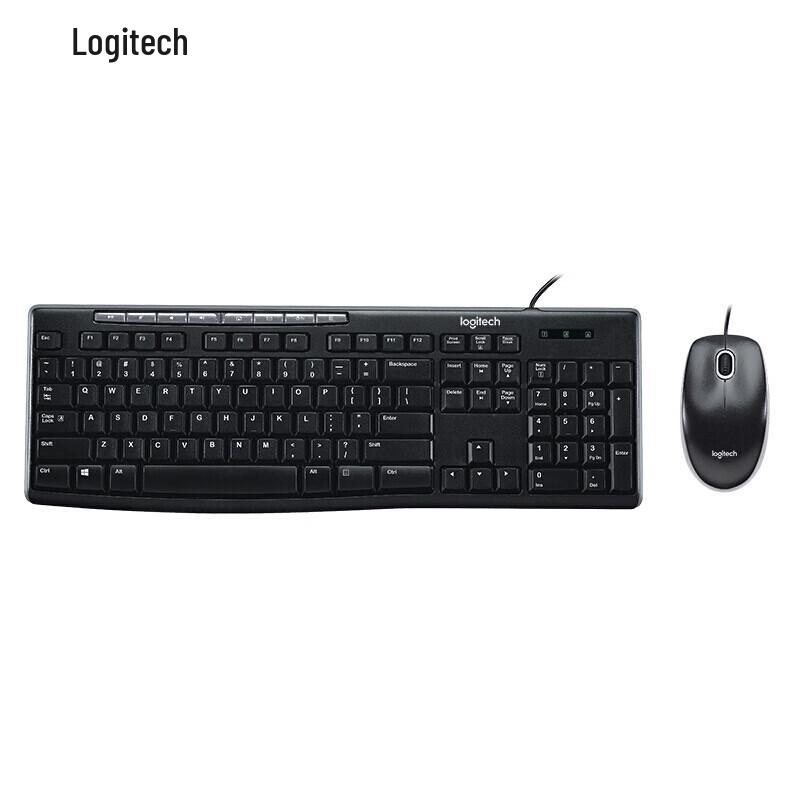

Logitech MK200 Wired Keyboard and Mouse Combo