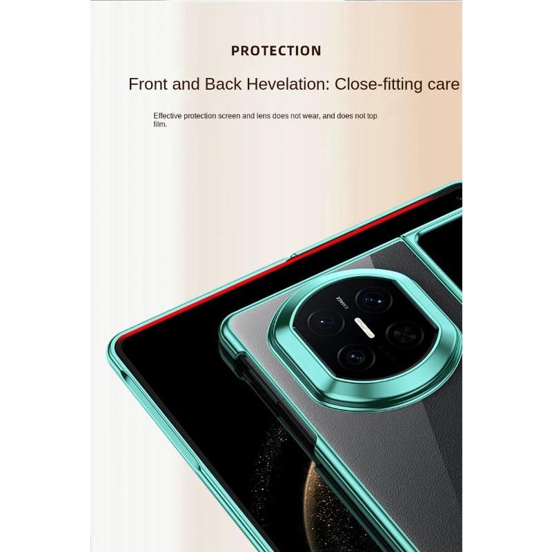 For Huawei Mate X7 X6 Ultra Thin Electroplated Transparent Case For Huawei Mate X 7 Hard PC Shockproof Phone Cover