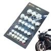 30pcs Motorcycle Screw Nut Cover Caps Bolt Covers Motorcycle Screw Nuts Bolt Cap Cover