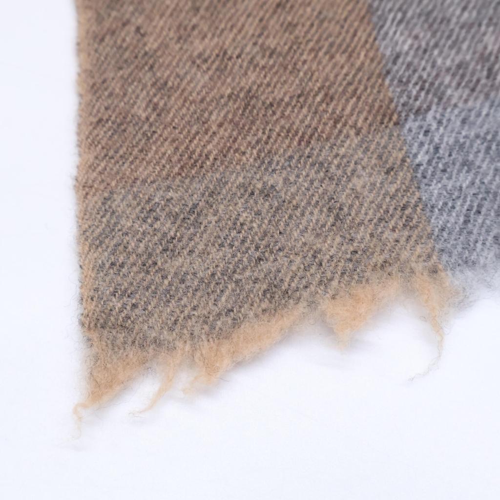 Babaghuri [Good Condition] 24AW J0544ESF60 M 2WAY Wool Scarf stole Grey/Beige MulticolorUsed