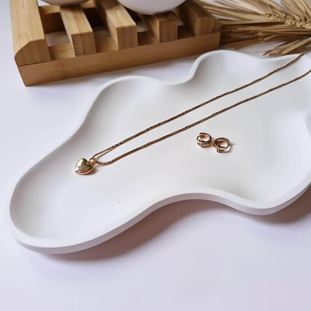 Cloud Shape Irregular Tray Creative Storage Container for Jewelry Home Decor Candle Holder Other Shapes Holiday Gift Tray