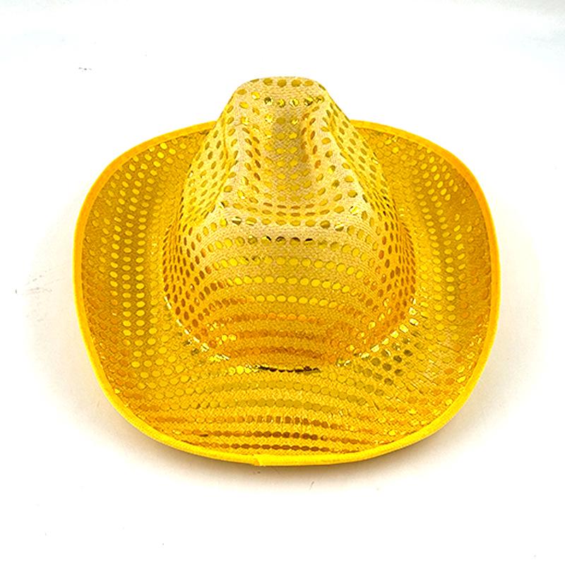 

Four-Color LED Light-Up Cowboy Hat for Stage & Halloween Party