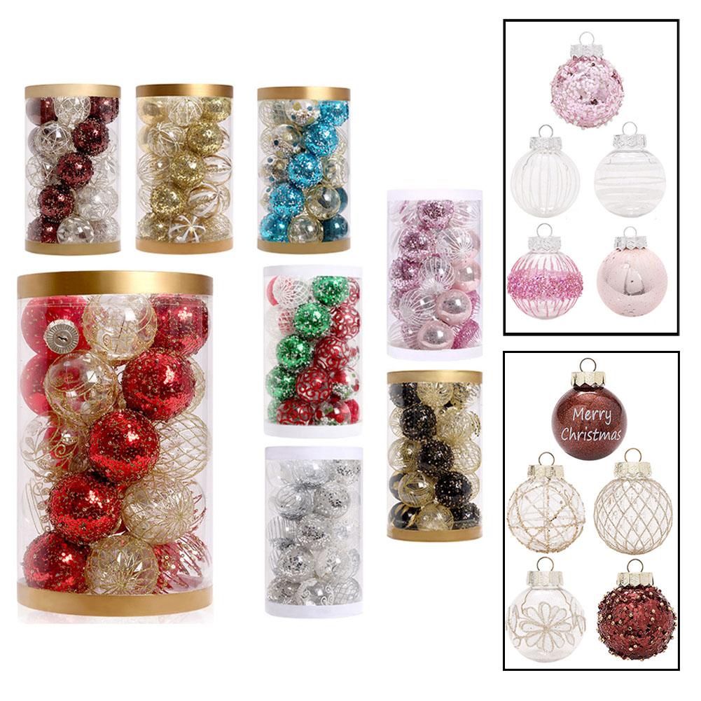 Pro sváteční svatební párty vánoční koule PET přívěsek