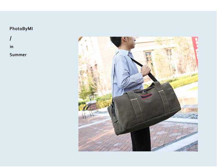 Large Capacity Canvas Tote Bag for Men & Women: Korean Style Travel & Business Luggage Bag