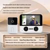 Smart Wireless Doorbell with Wide-Angle Camera and Display for Anti-Theft Door Monitoring