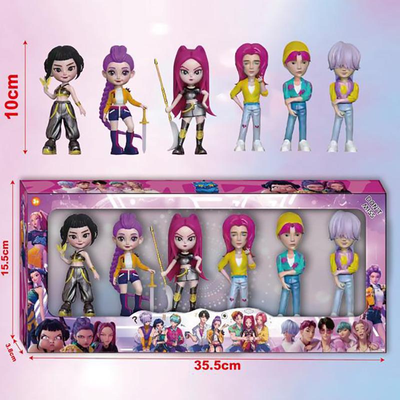 2026NEW Kpop Devil Hunter Rumi Zoe Mira Anime Polyvinyl Chloride Character Collection Desktop Trinkets Childrens New Year Gift
