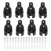 8Pieces Universal Design Bungee Cord Holders Plastic Brackets for Blinds J0MC