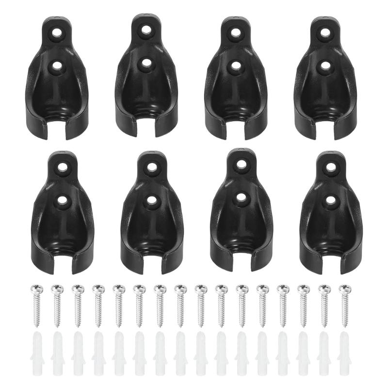 8Pieces Universal Design Bungee Cord Holders Plastic Brackets for Blinds J0MC