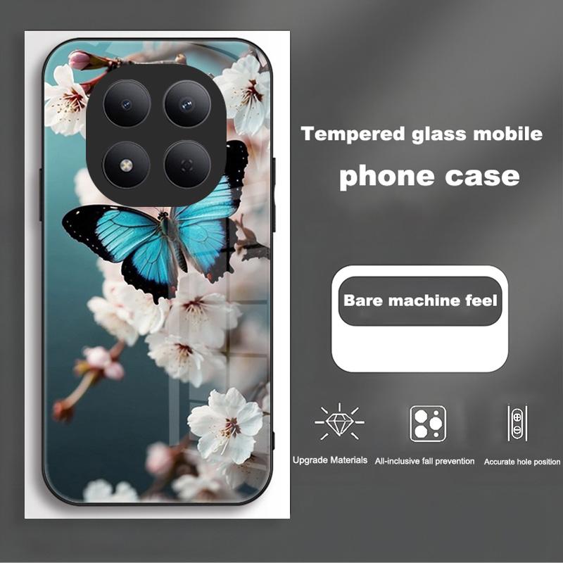 

For Xiaomi Redmi Note15 Note 15 Pro Plus Pro+ 15Pro Case Hard PC Tempered Glass Phone Cover For POCO M8 Pro PocoM8 Protect Shell POCO M8 Pro 5G