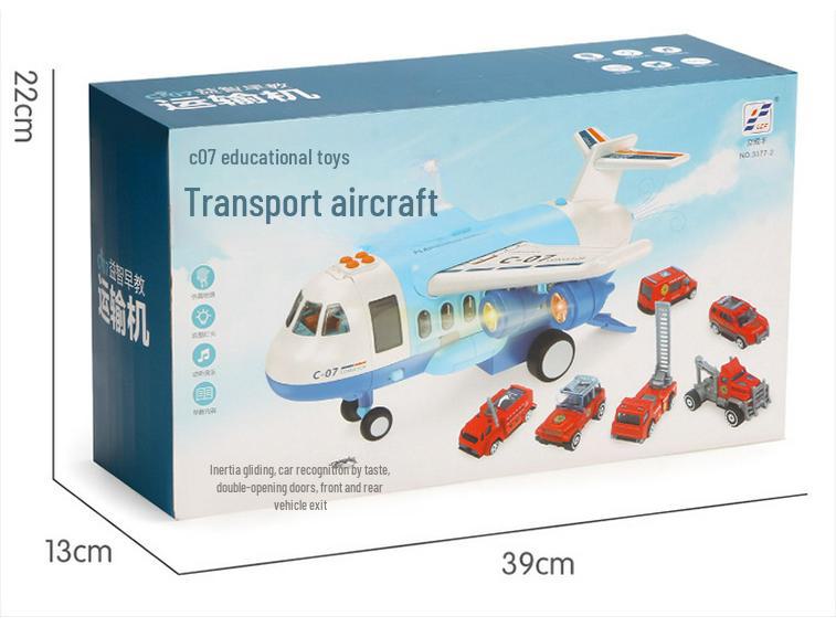 Educational Toy Plane with Lights, Music & Storage for Toddlers