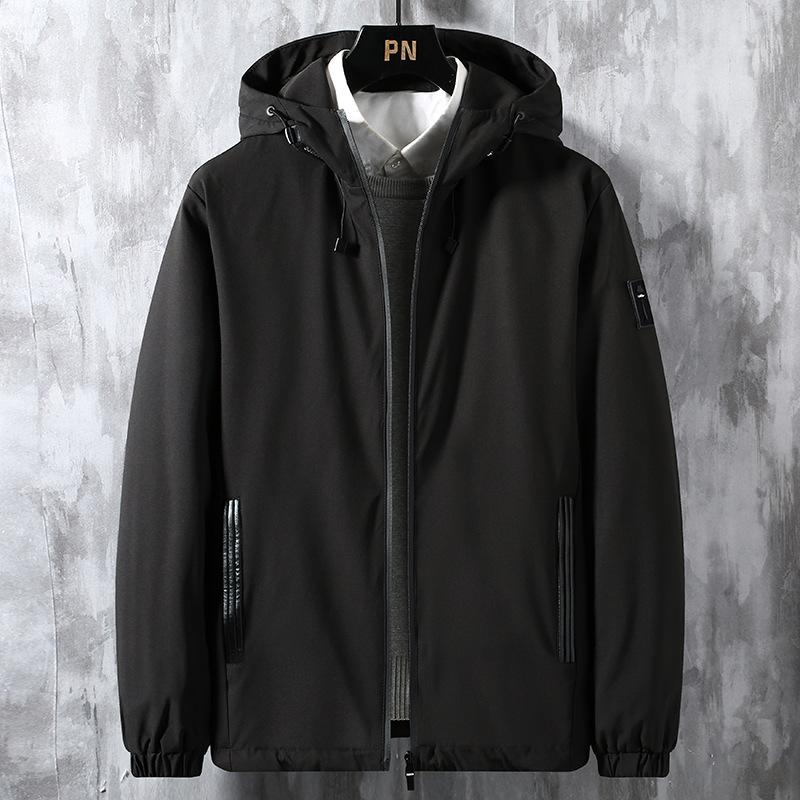 Chaqueta de hombre, abrigo de primavera y otoño, nueva chaqueta informal con capucha para jóvenes estudiantes, cortavientos para hombre.