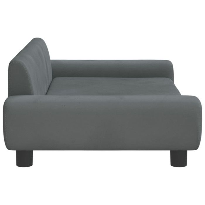 VidaXL Children's Sofa Dark Grey 100x54x33 Cm Velvet, Mini Sofa, Mini Sofa Chair, Mini Sofa for Children, 3196381