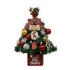 Christmas  Small Christmas Tree Ornaments With Lights 50cm Desktop Christmas Tree Golden Red Set Christmas Tree
