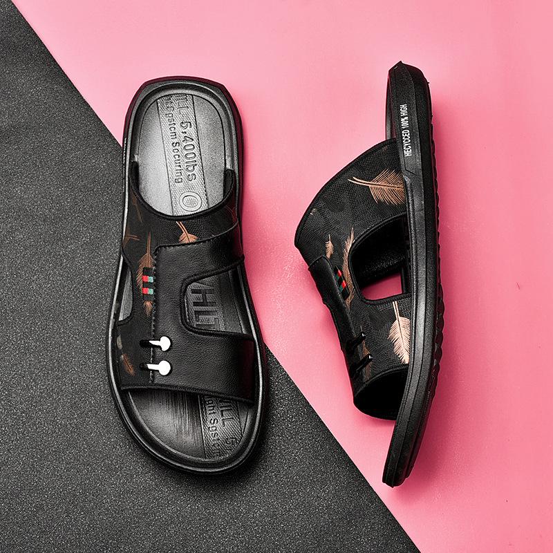 Sommer Koreanische Version von trendigen Herren-Slippern vielseitige Strandsandalen Outdoor-Sandalen rutschfeste Flip-Flops Sportbekleidung Flip-Flops