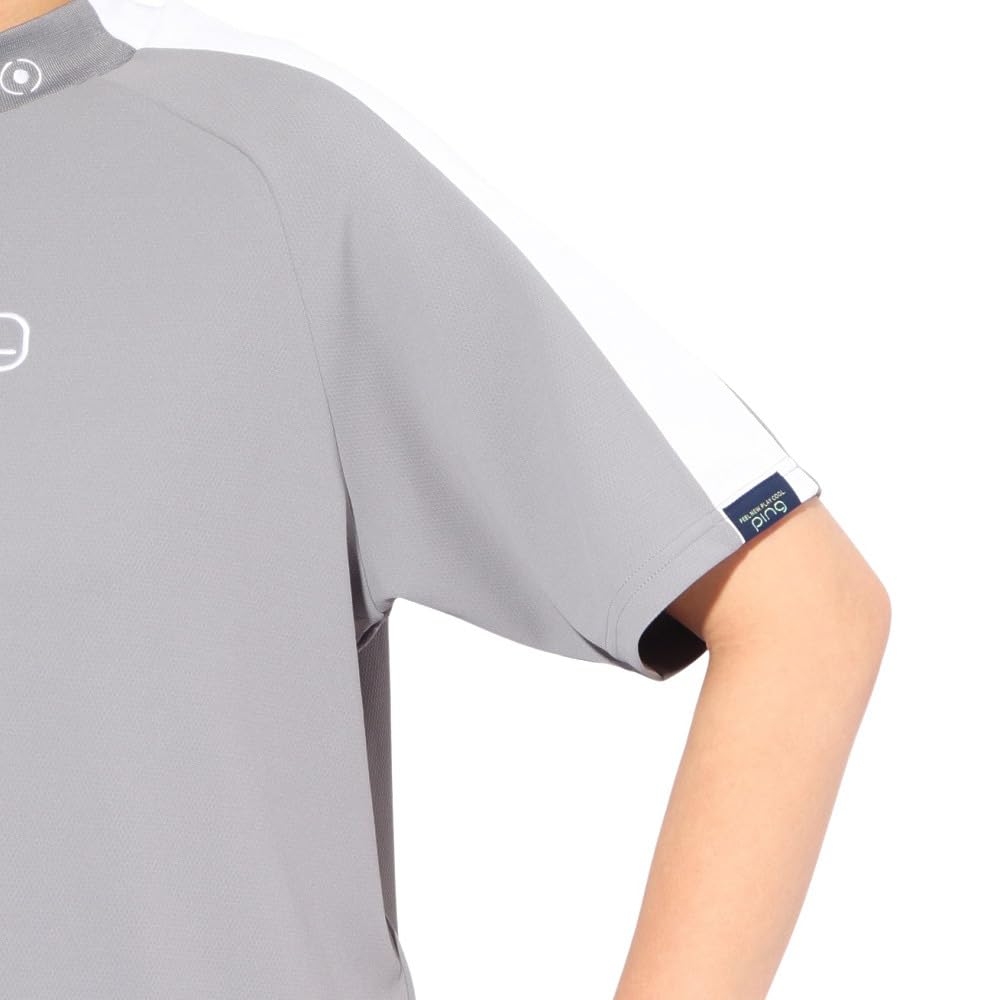 Ping Apparel Short Sleeve High Neck Shirt Golf Undershirt Size S Women's (Brand Logo) / / 622-5167304 020_Gray,