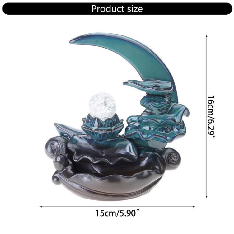 Waterfall Incenses Holder Backflow Ceramic Incenses Burners Porcelains Censer Incenses Stick Stand