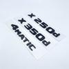 3D Glossy Black Letters X250d X350d 4Matic Etition 1 Emblem for Mercedes Benz X Car Fender Badge Trunk Nameplate Logo Sticker