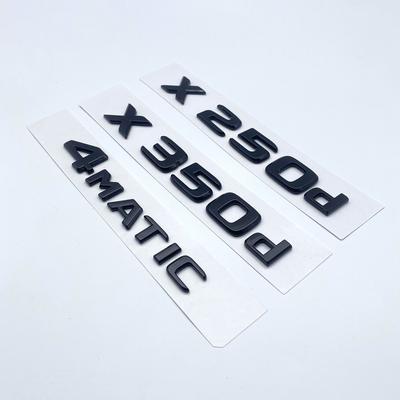 3D Glossy Black Letters X250d X350d 4Matic Etition 1 Emblem for Mercedes Benz X Car Fender Badge Trunk Nameplate Logo Sticker