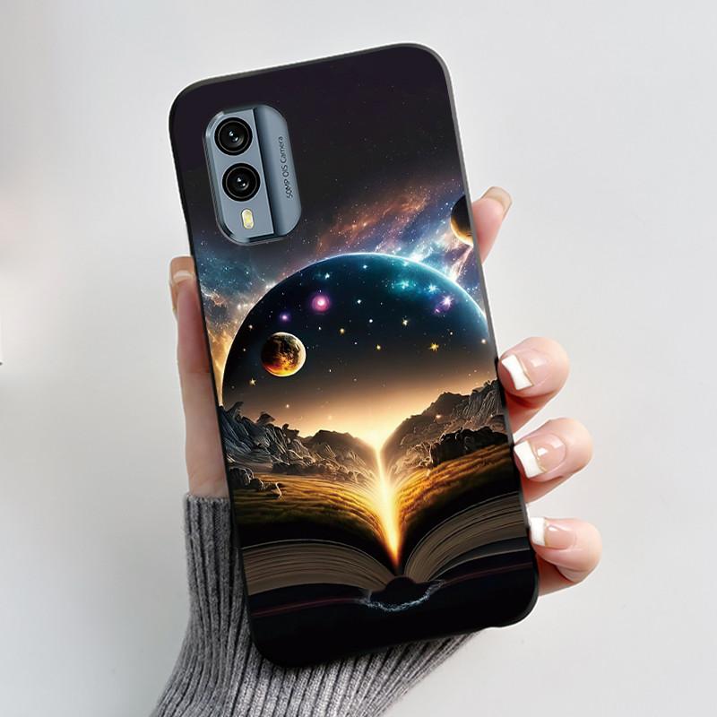 Casing For Nokia X30 5G Anti-scratch Bumper Soft Shell For Nokia XR21 Beautiful Brightly Colored Sunflower Pattern Black Case