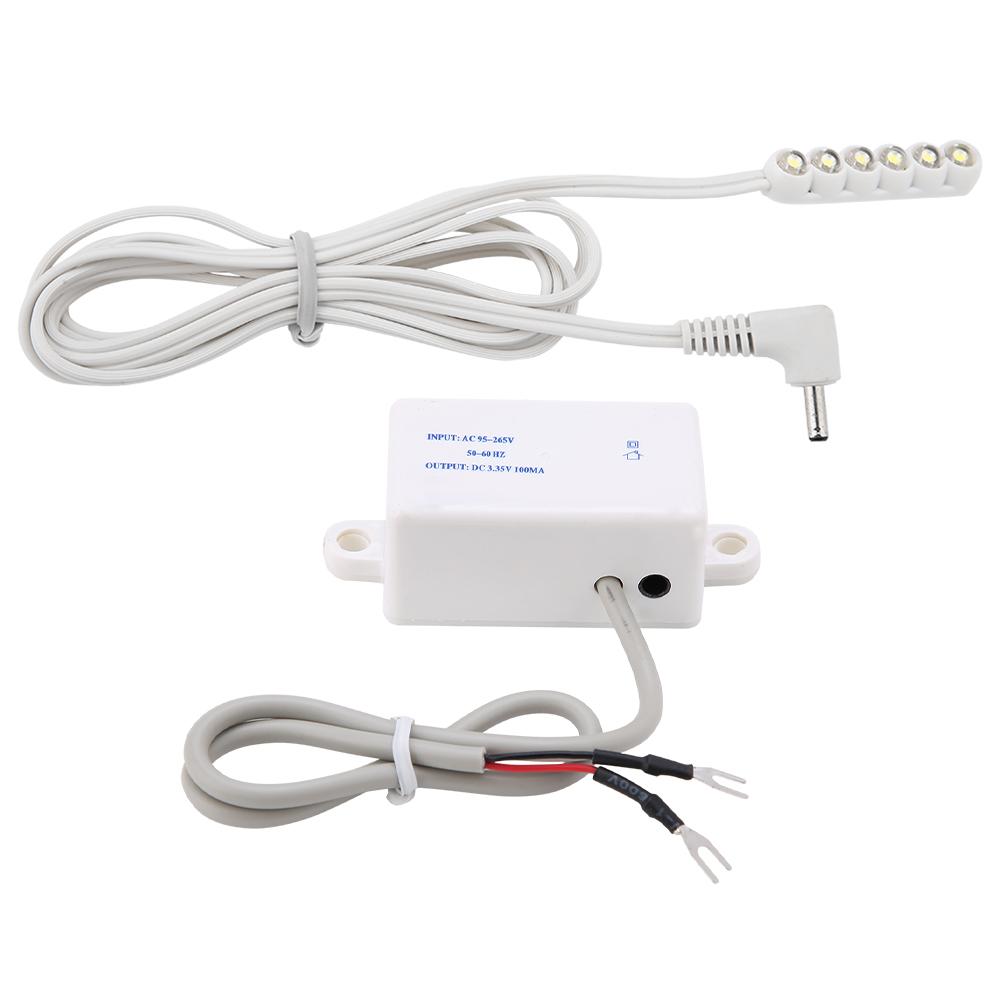 0.3W 6 LED Sewing Machine Accessory LED Working Light Magnetic Base Table Lamp CN Plug 220V