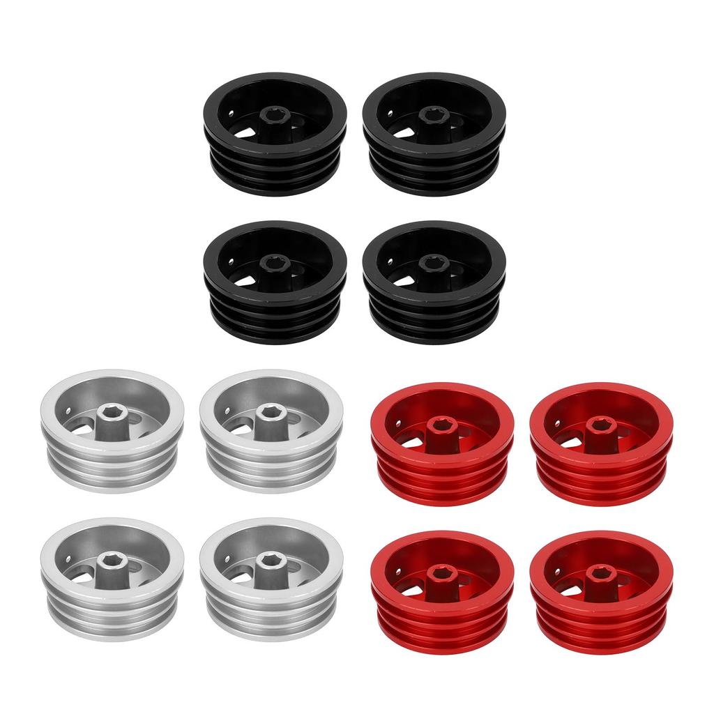 4Pcs RC Car Wheel Rim Aluminum Alloy Sturdy Structure Stylish Look Wheels Hub Rim for MN82 RC Car