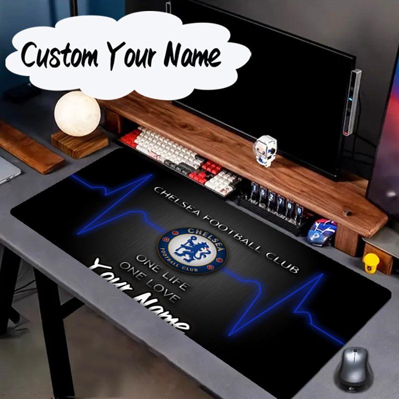 Custom Name Mouse Pad Chelsea Football Club Crest Mouse Pad, Gaming Mouse Pad, Keyboard Pad, Desk Decor for Computer Notebook Fan Birthday Gift