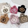New messenger thickened hairy women's bag fashionable letter trendy handbag trendy simple chain messenger bag