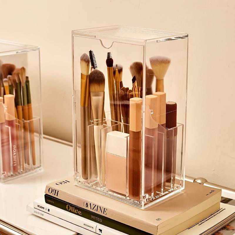 Makeup storage box large capacity polished finish, no installation required, eye shadow, eyebrow, foundation brush storage box