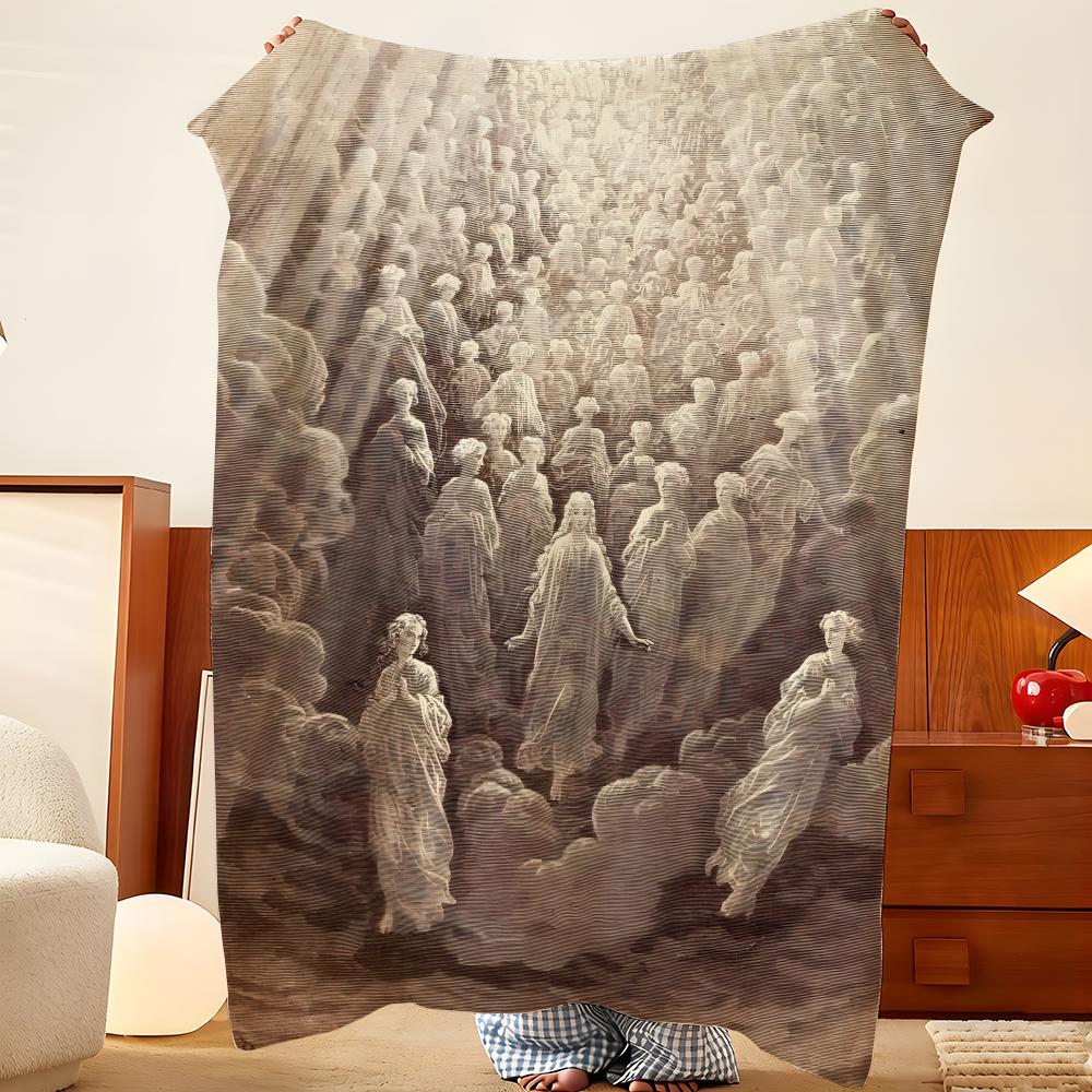Artist G-Gustave D-Dore Throw Flannel Throw Blanket, Lightweight Cozy, Durable Washable cute Cool