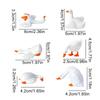 Animal Dashboard Figurines 6 Pieces Animal Geese Figurine Ornament Desktop Statue Accessories for SUV RV Interior Office Home