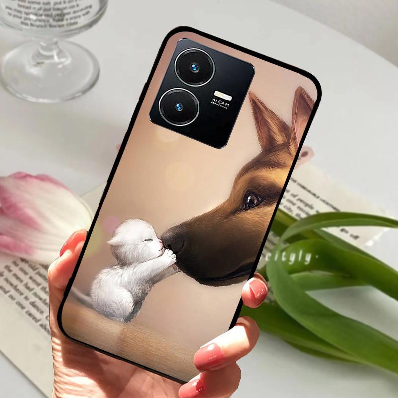 Pro Vivo Y22S 2022 Pouzdro Nárazuvzdorné Měkké TPU Silikonové Kryt Telefonu Pro Vivo Y22 Y 22 V2207 Y22S V2206 Funda Capa Kreslený Vivoy22