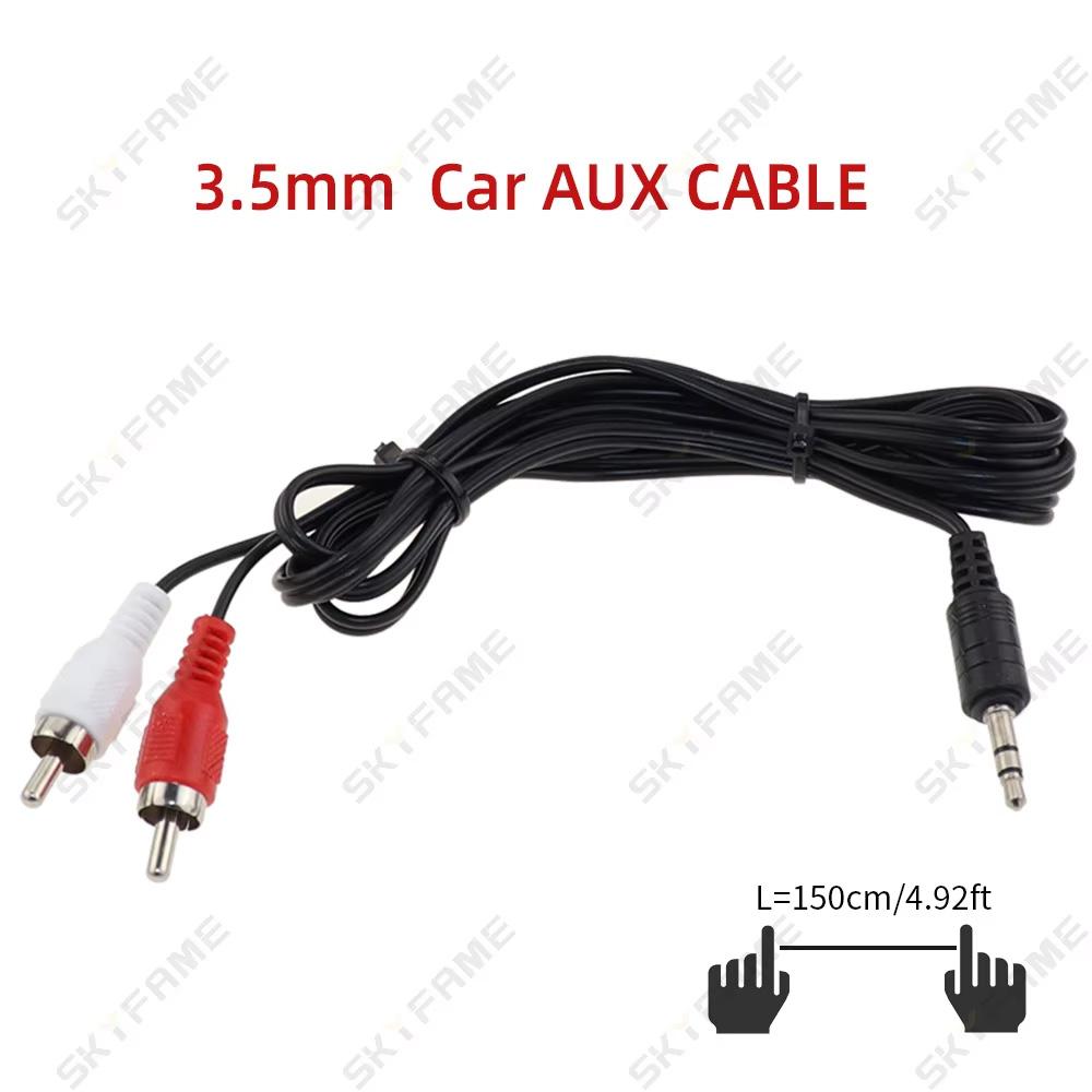 SKYFAME Car Android Radio OBD Cable Navigation OBD Line/3.5mm Aux To RCA Line/Speaker