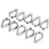 6MM Stainless Steel Boat Wire Rope Clamps Cable Protective Rings Thimbles Clamps