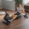Magnetic Rowing Machine,16-Level Quiet Resistance Adjustable, Foldable Rower Machine for Home, 158kg Weight Capacity, Row Machines with Smooth Pulley
