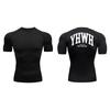 Compressie T-shirts voor Mannen Korte Mouw Sportschool Workout Fitness Onderhemden Sneldrogend Atletisch T-shirt Top 10095