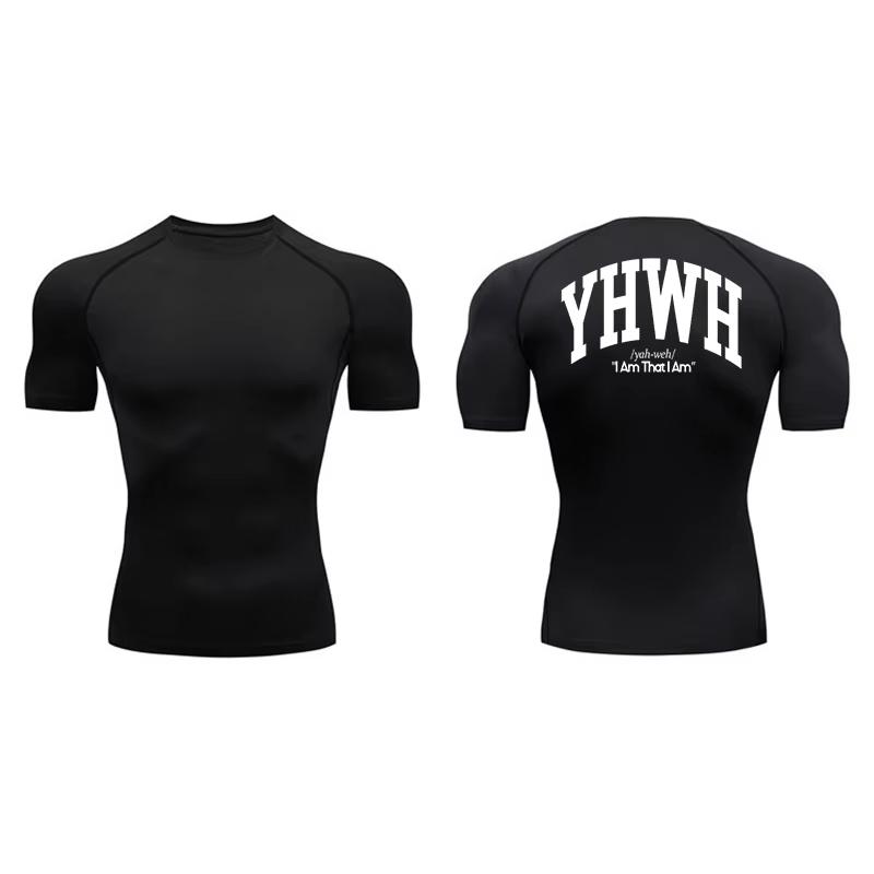 Compressie T-shirts voor Mannen Korte Mouw Sportschool Workout Fitness Onderhemden Sneldrogend Atletisch T-shirt Top 10095