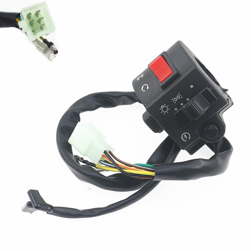 Motorcycle Handlebar Switch Assembly for Suzuki GS125/GN125: Left & Right Holder Accessories