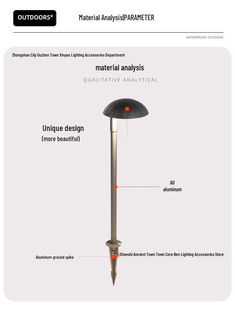 Waterproof LED Outdoor Lawn Light: Nordic Garden Courtyard Landscape Light