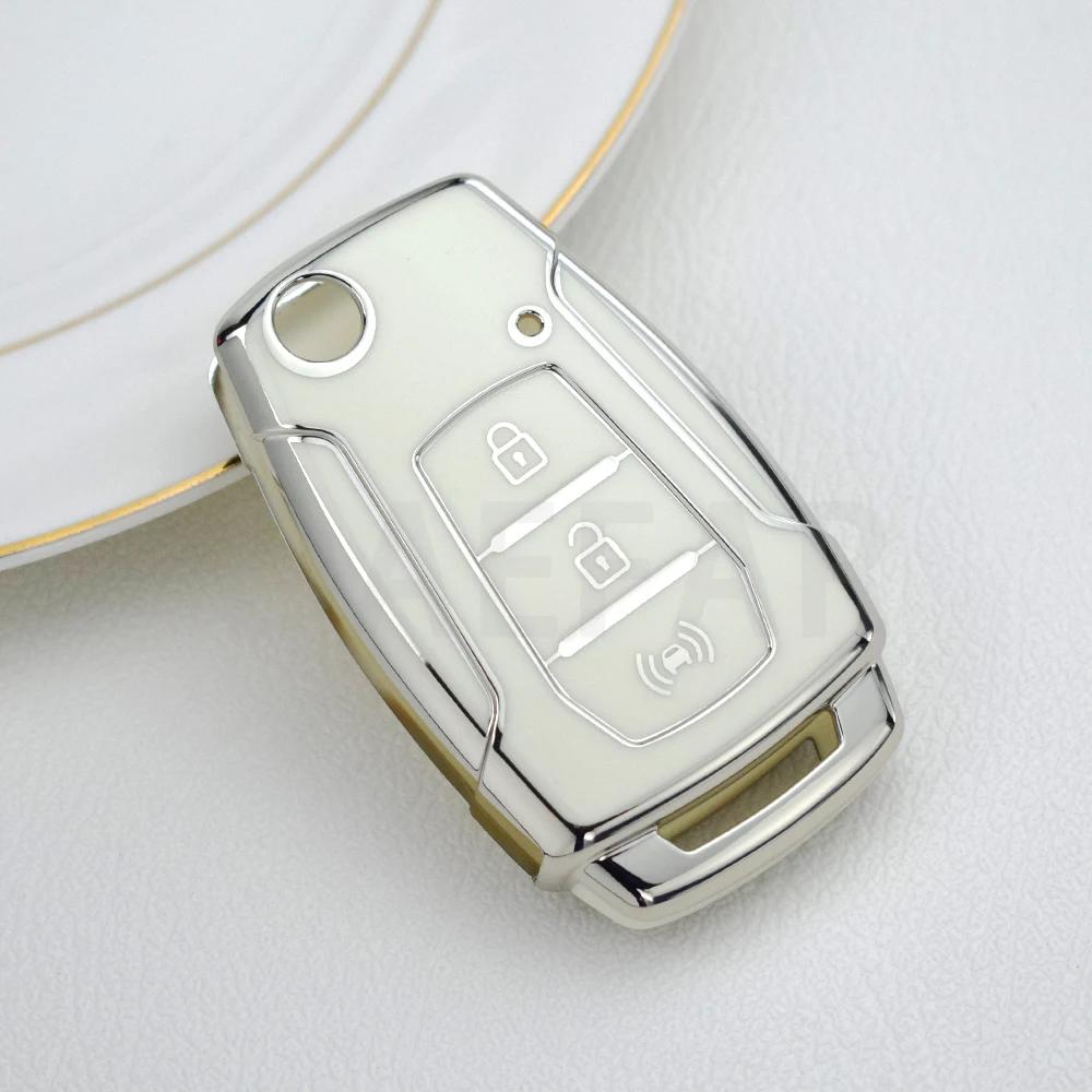 TPU Remote Key Case Cover For Korean Ssang Yong Key Case for SsangYong Kyron 2 Sanka Actyon Korando Tivoli Musso Keychain